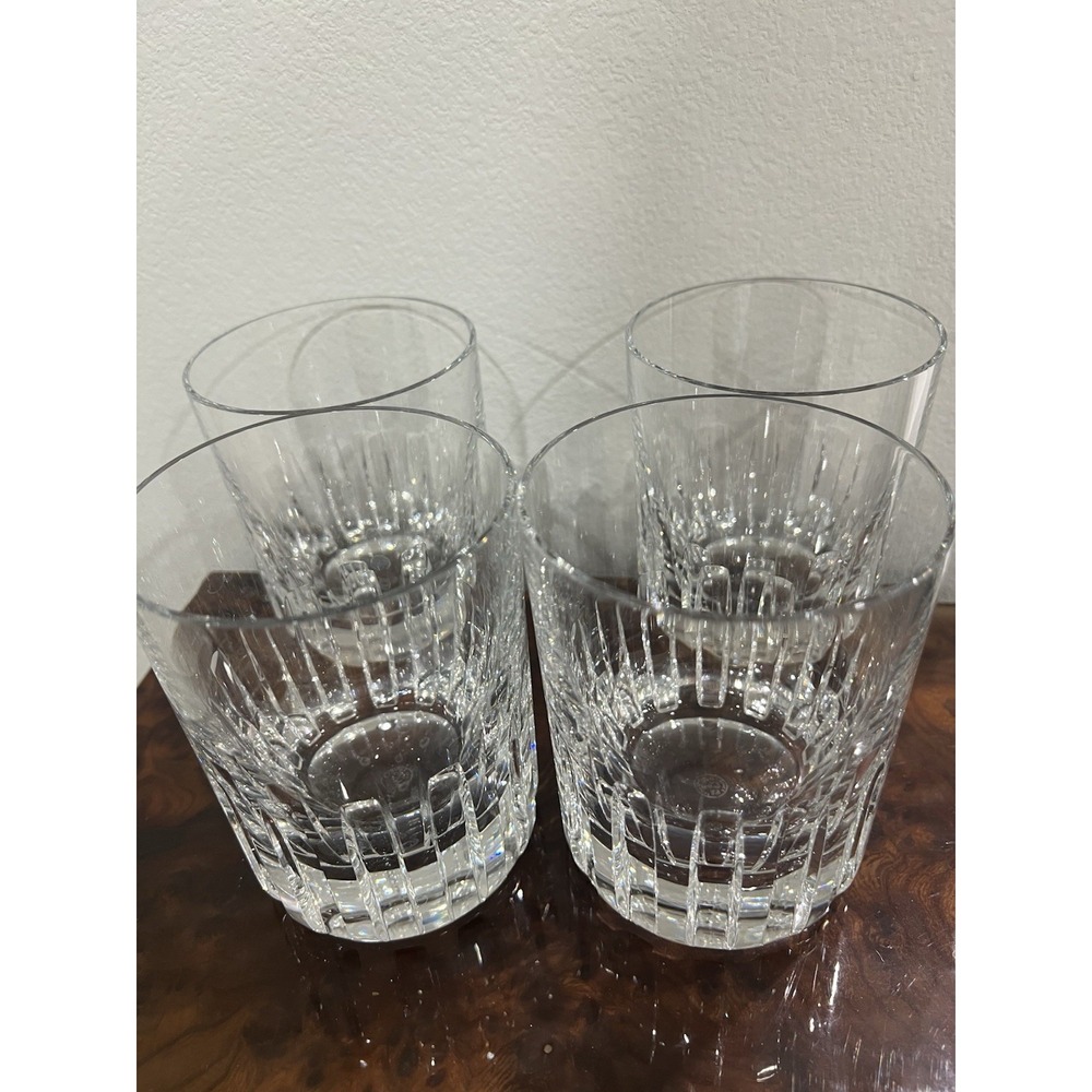 Set of 4 Baccarat Crystal ROTARY 4 1/8"  Tumblers Old Fashioned glass